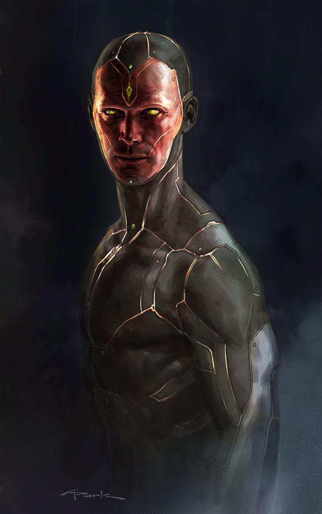 The Vision comic art