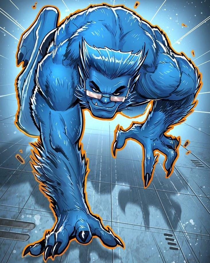 Beast comic art