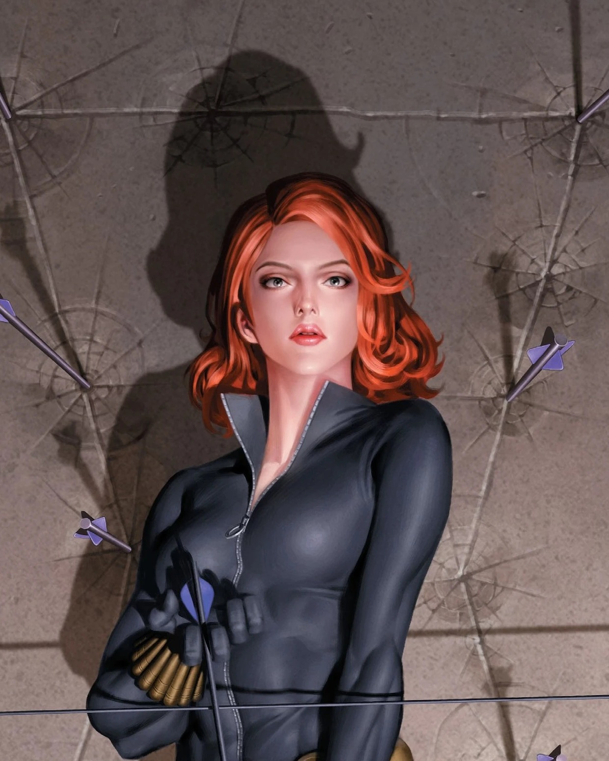 Black Widow comic art