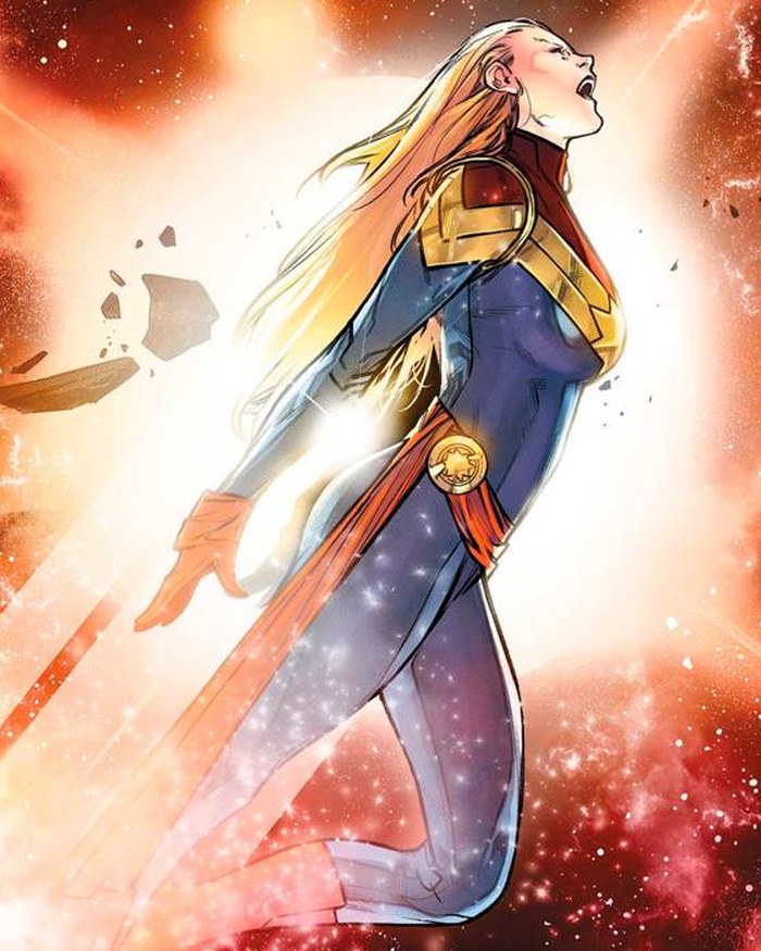 Captain Marvel comic art
