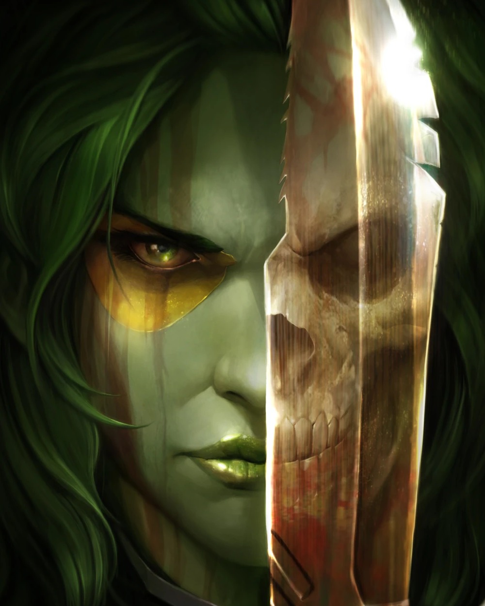 Gamora comic art