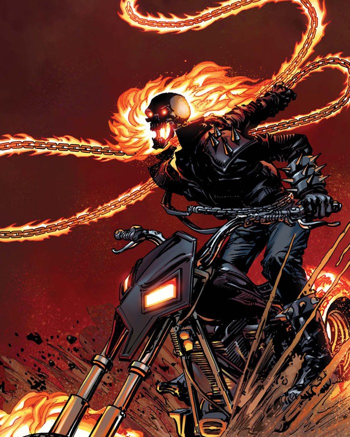Ghost Rider comic art