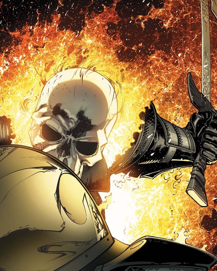 Ghost Rider comic art