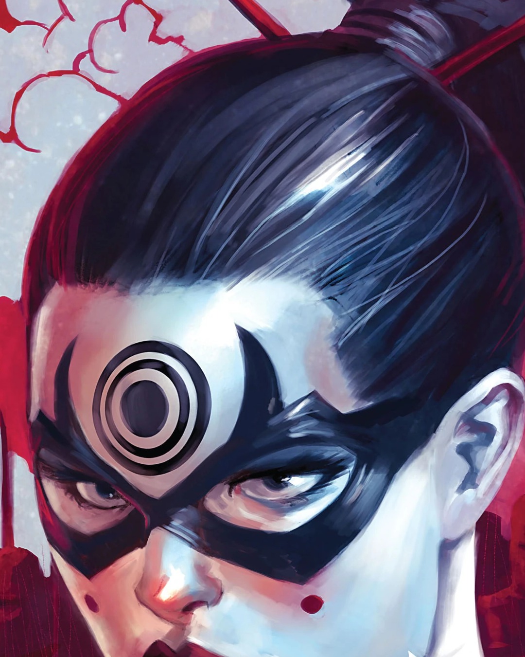 Lady Bullseye comic art