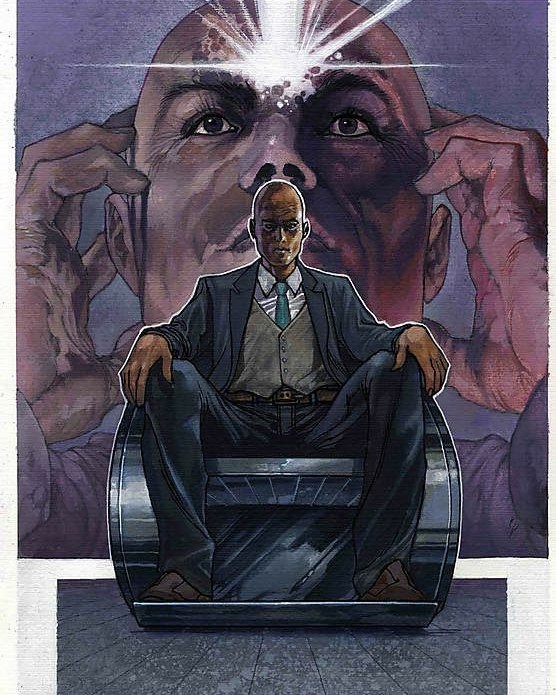 Professor X comic art