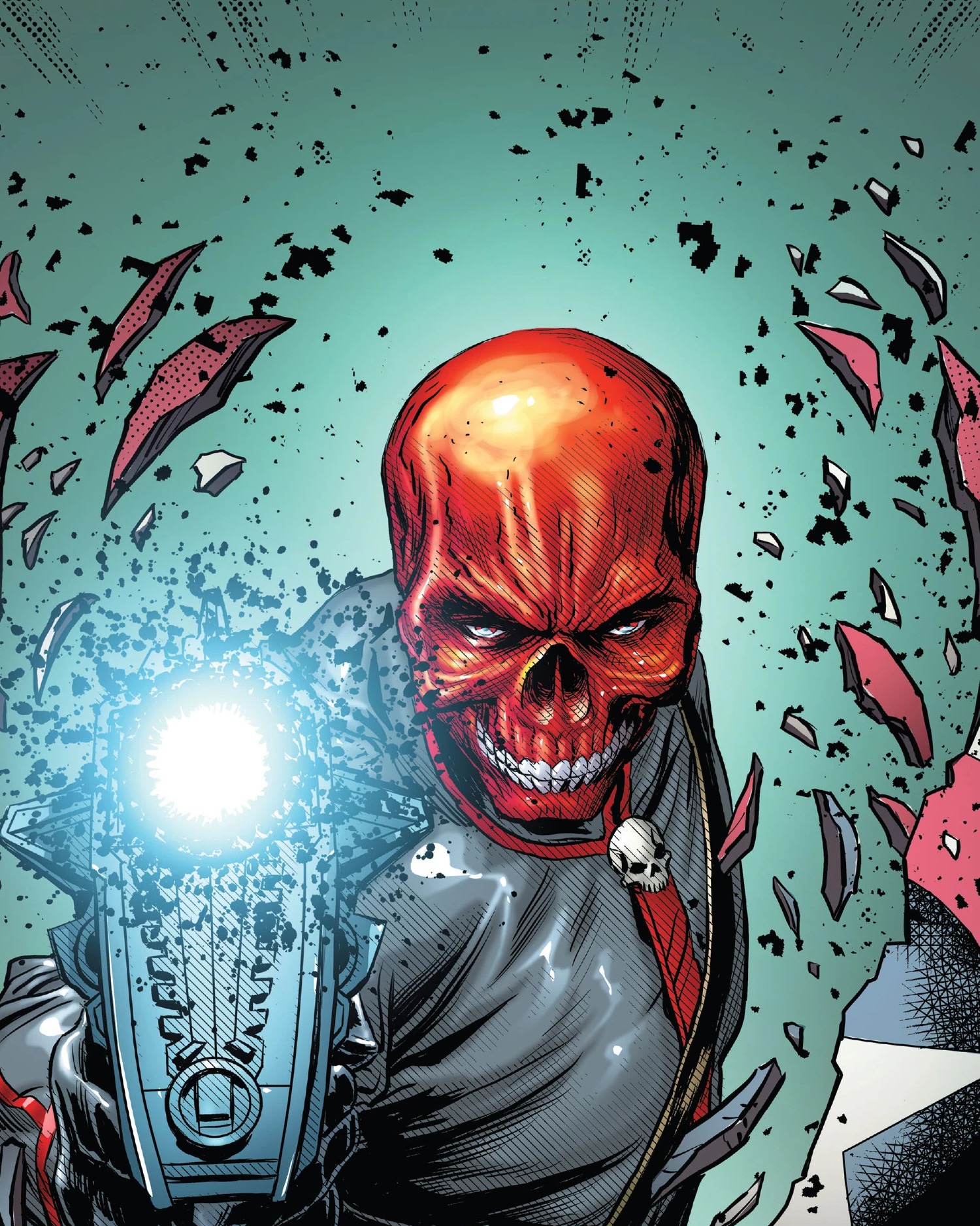 Red Skull comic art