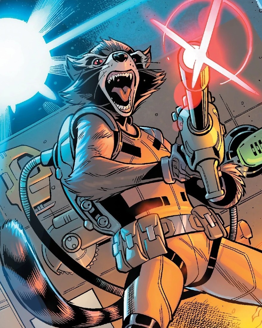Rocket Raccoon comic art
