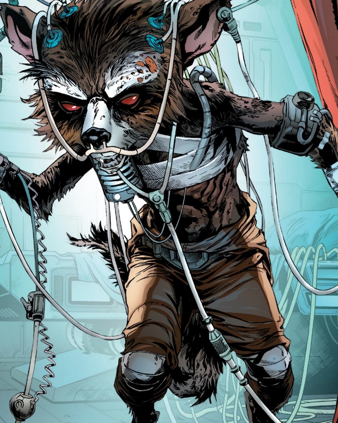 Rocket Raccoon comic art