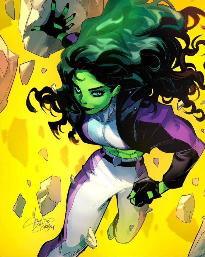 She-Hulk comic art