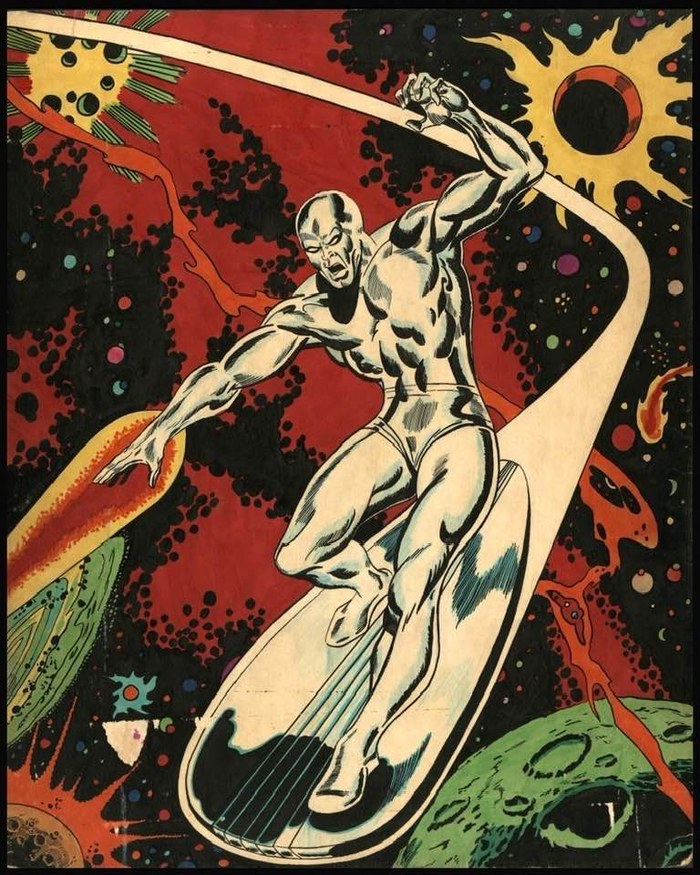 Silver Surfer comic art