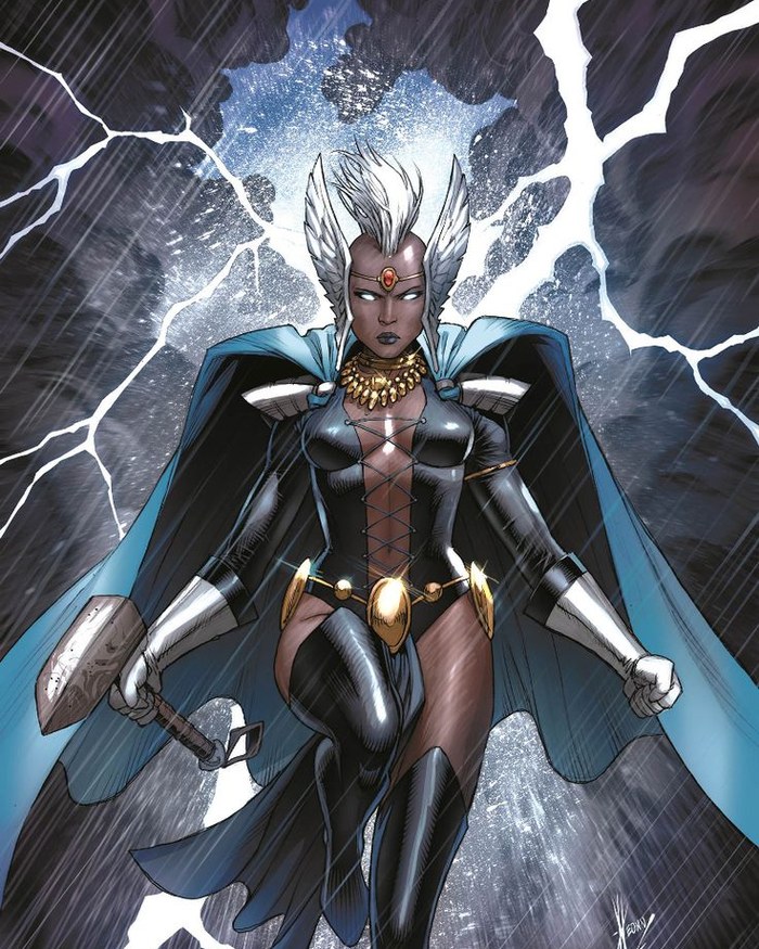 Storm comic art
