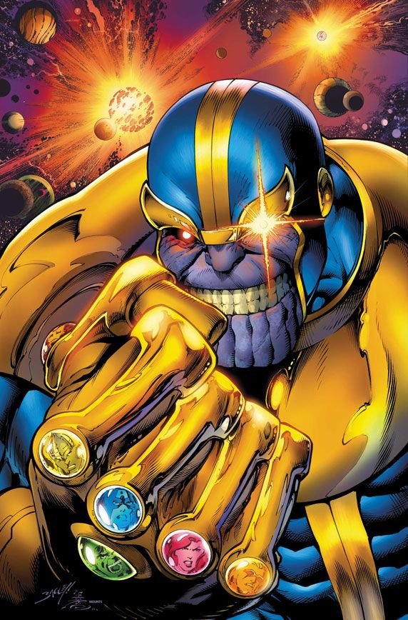 Thanos comic art