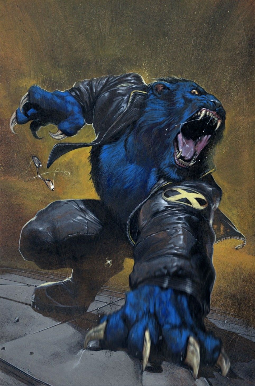 Beast comic art