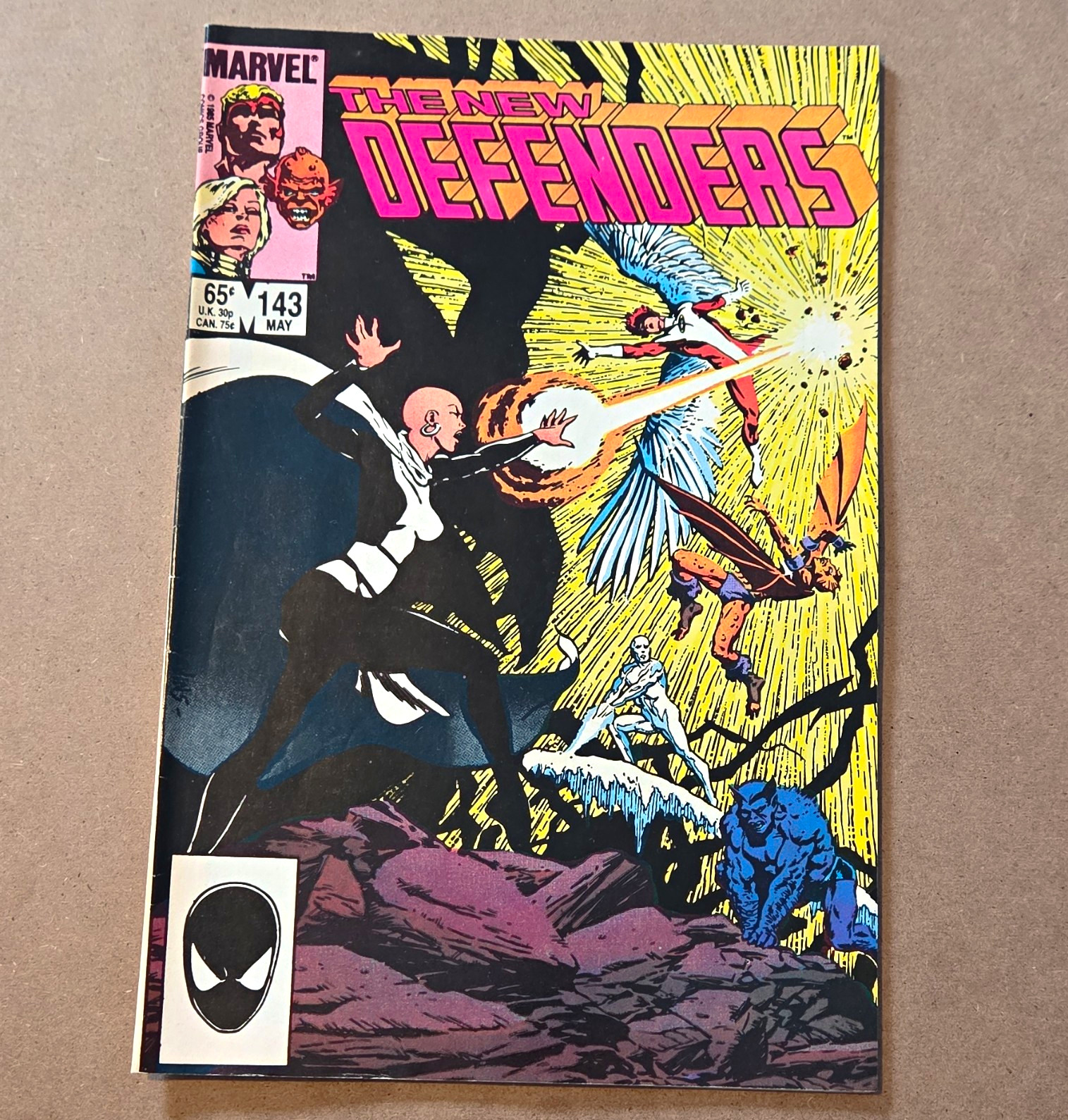New Defenders comic cover with Moondragon, Angel, Iceman, Gargoyle and Beast