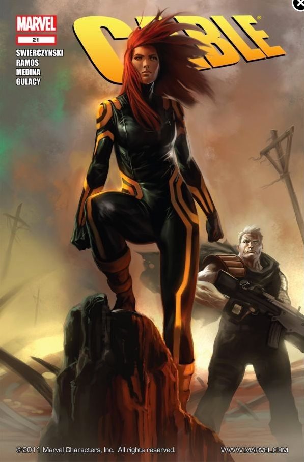 Cable Vol. 2 #21 cover with Hope Summers and Cable