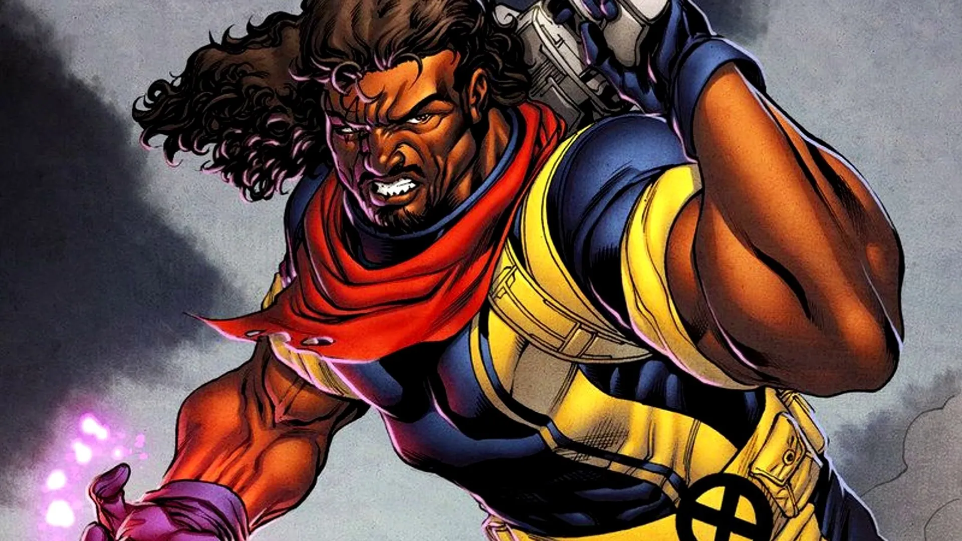 Bishop in X-Men uniform comic art