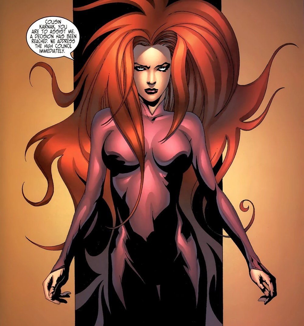 Medusa queen of the Inhumans comic art