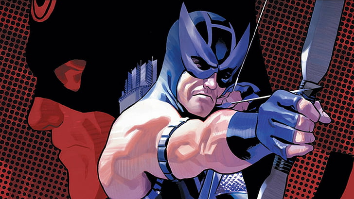 Bullseye as Hawkeye in Dark Avengers comic art