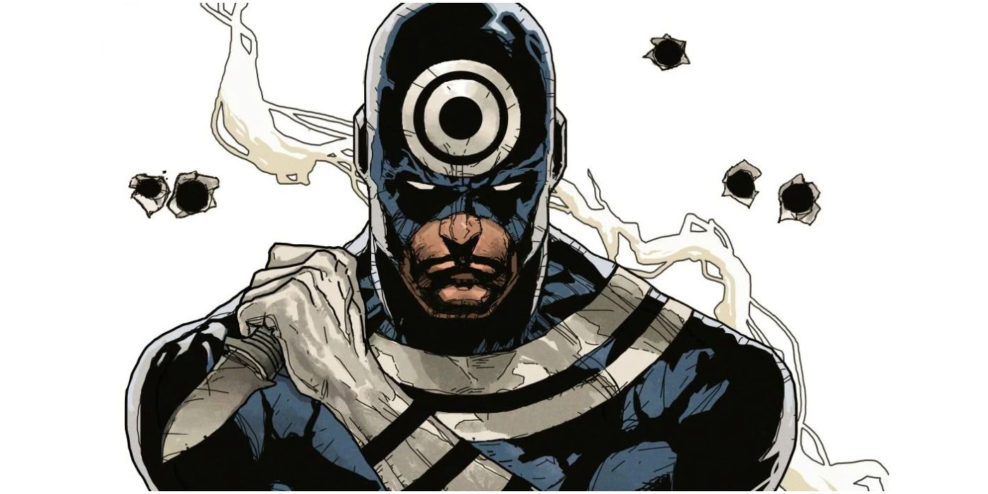 Bullseye close-up, comic art