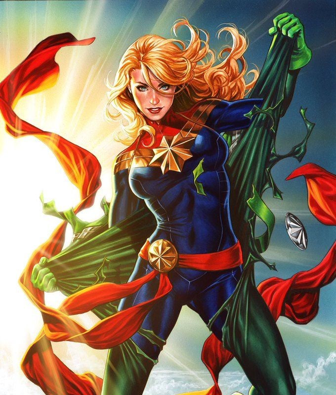 Carol Danvers Captain Marvel comic art