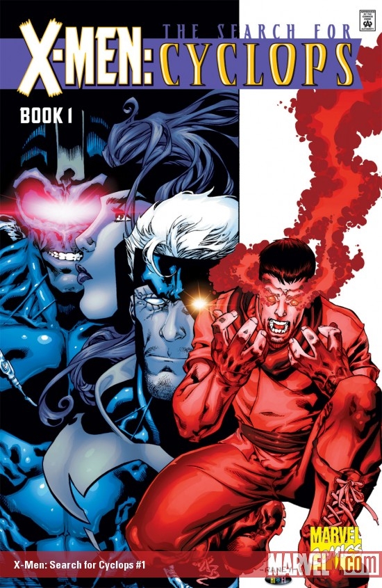 Cover of X-Men: The Search for Cyclops issue 1, 2000, showing the merged Cyclops and Apocalypse
