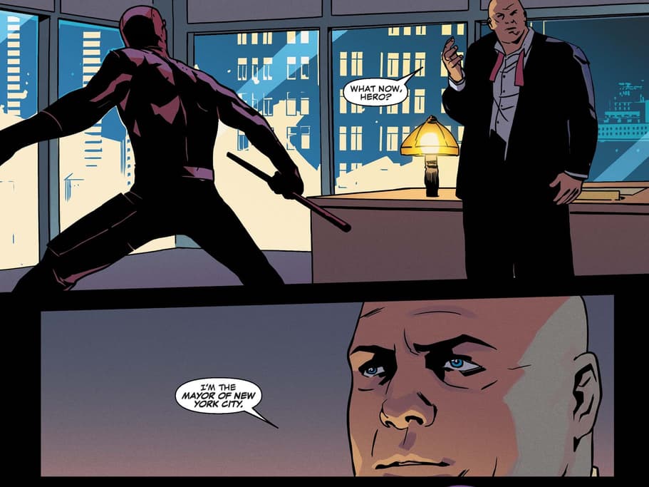 Marvel art for Daredevil issue 595, the Mayor Fisk era