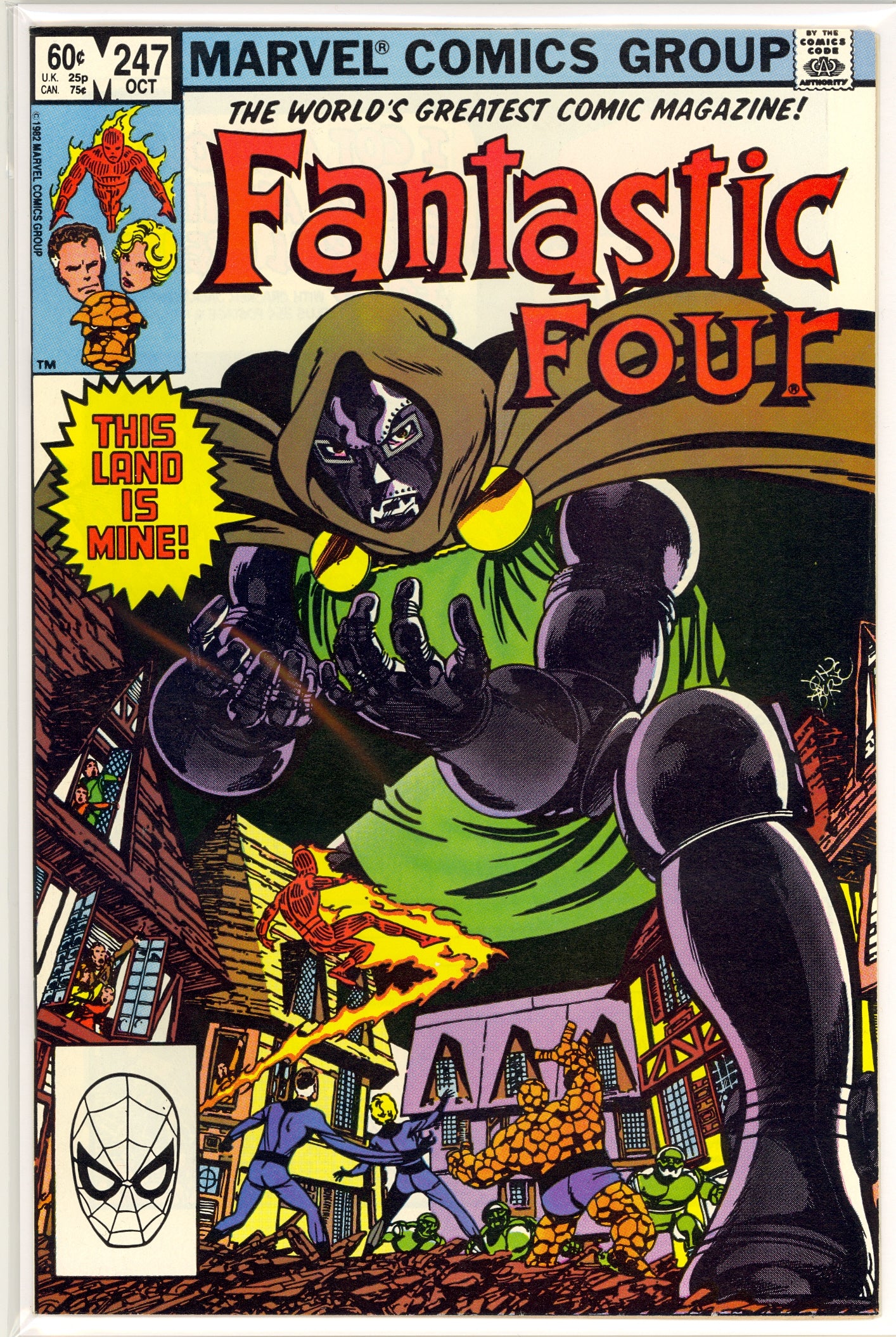 Cover of Fantastic Four issue 247 from 1982, the first appearance of Kristoff Vernard