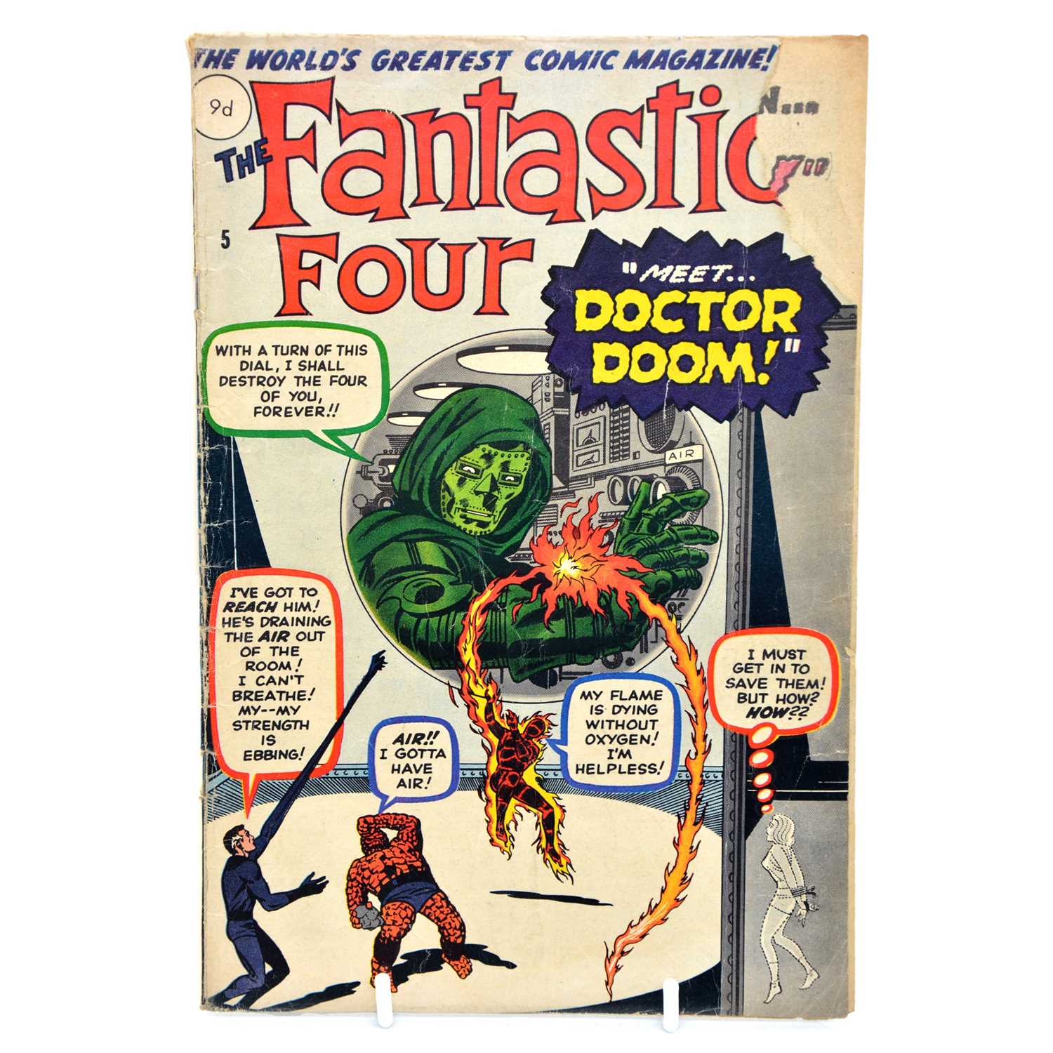 Cover of Fantastic Four #5, first appearance of Doctor Doom