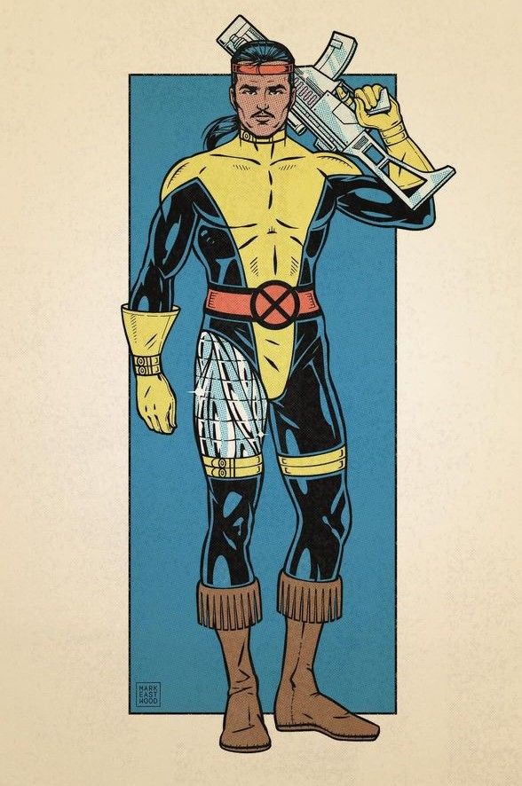Forge with his cybernetic hand and leg visible