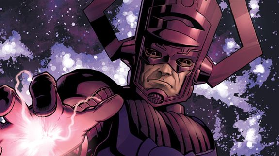 Galactus reaching out with cosmic power comic art