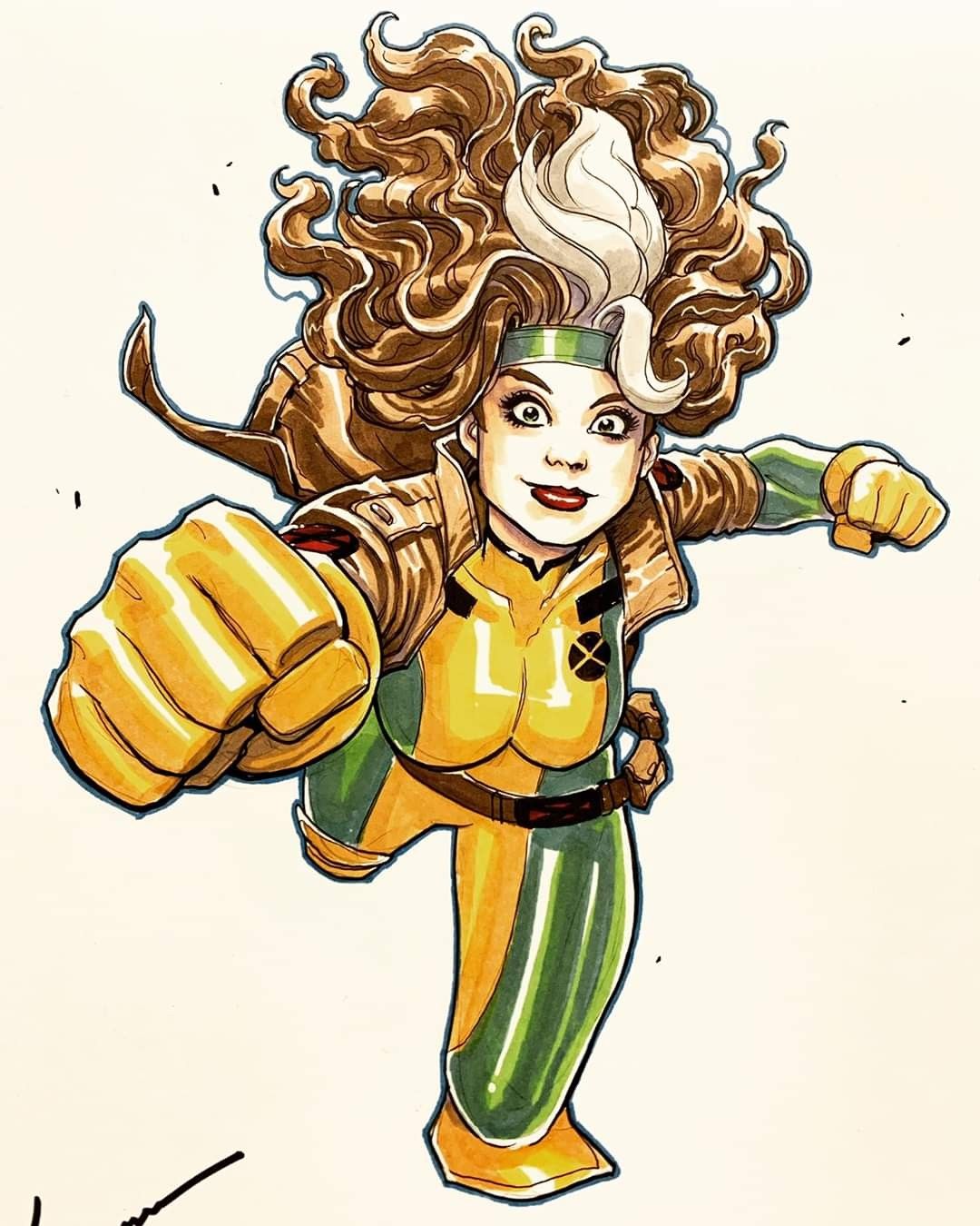 Rogue of the X-Men comic art