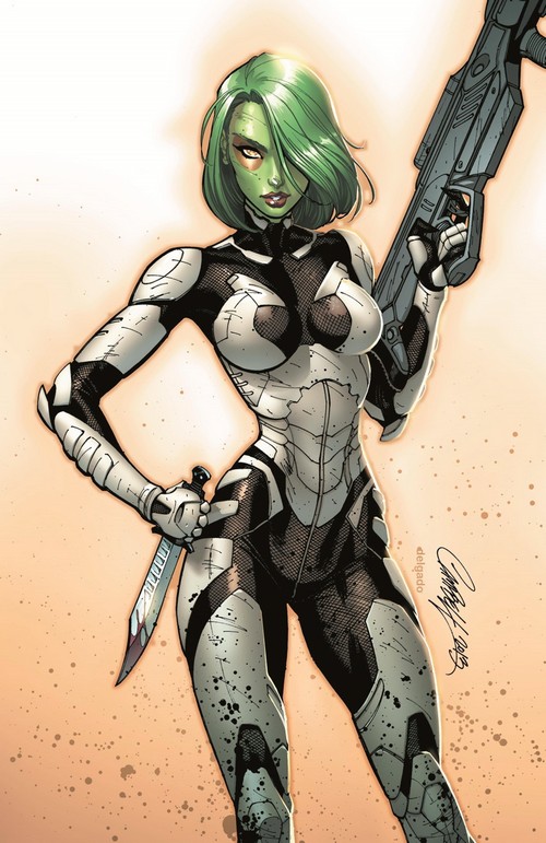 Gamora comic art