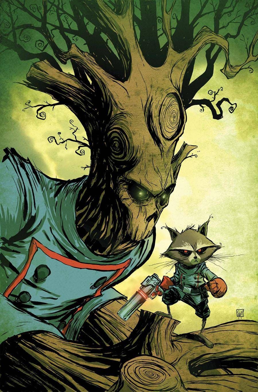 Groot comic art