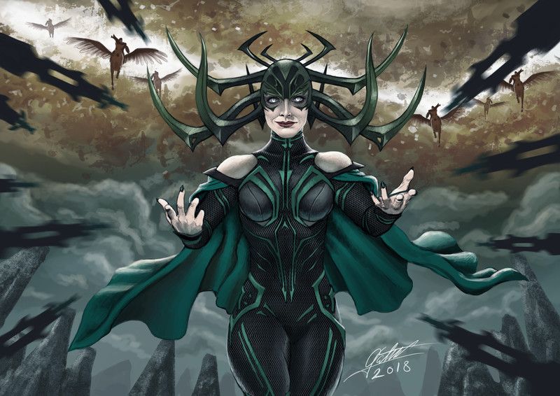 Hela comic panel art