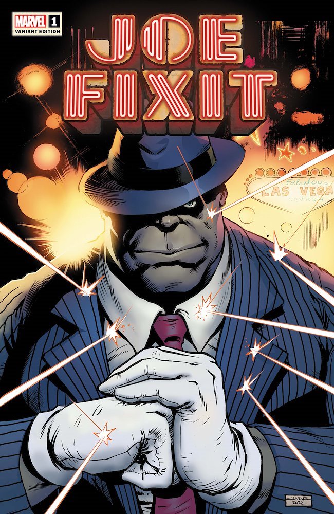 Joe Fixit grey Hulk in a suit