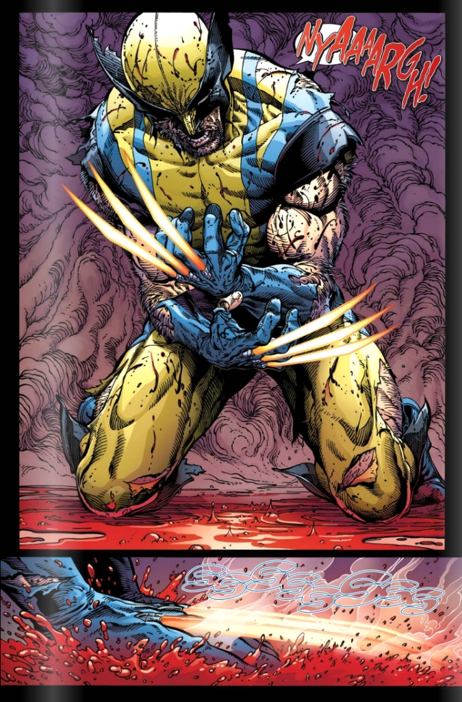 Wolverine comic art