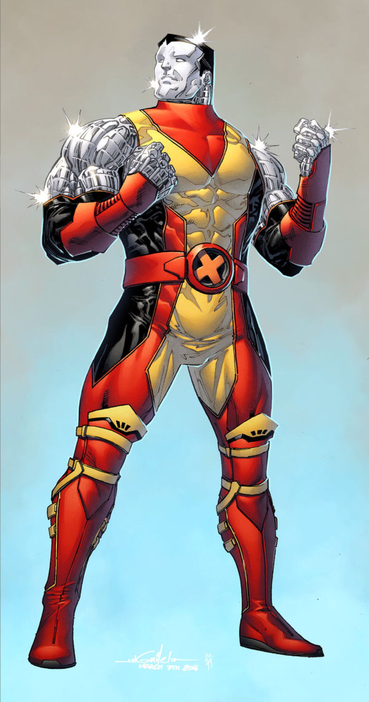 Colossus in his X-Men uniform