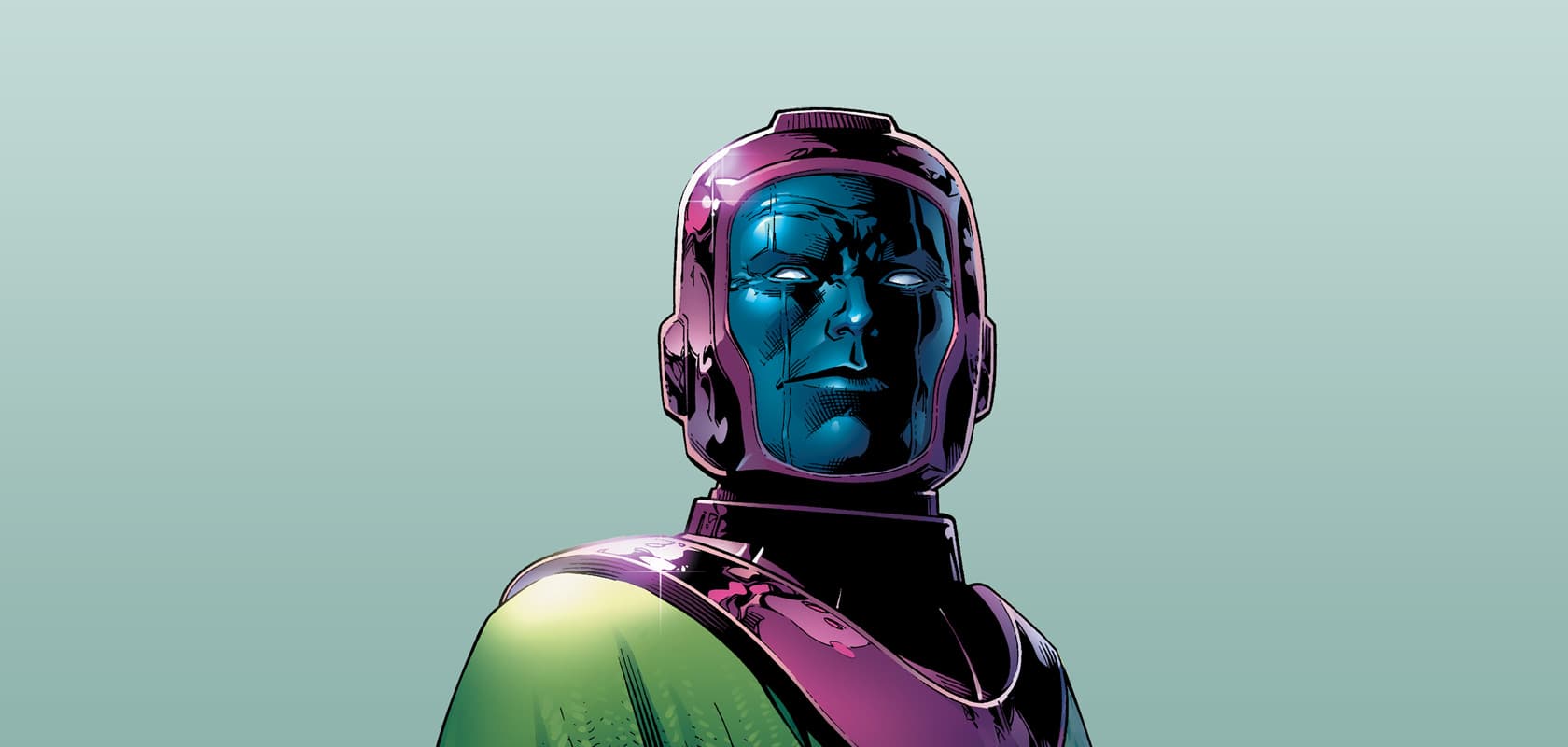 Kang the Conqueror in his green and purple armor
