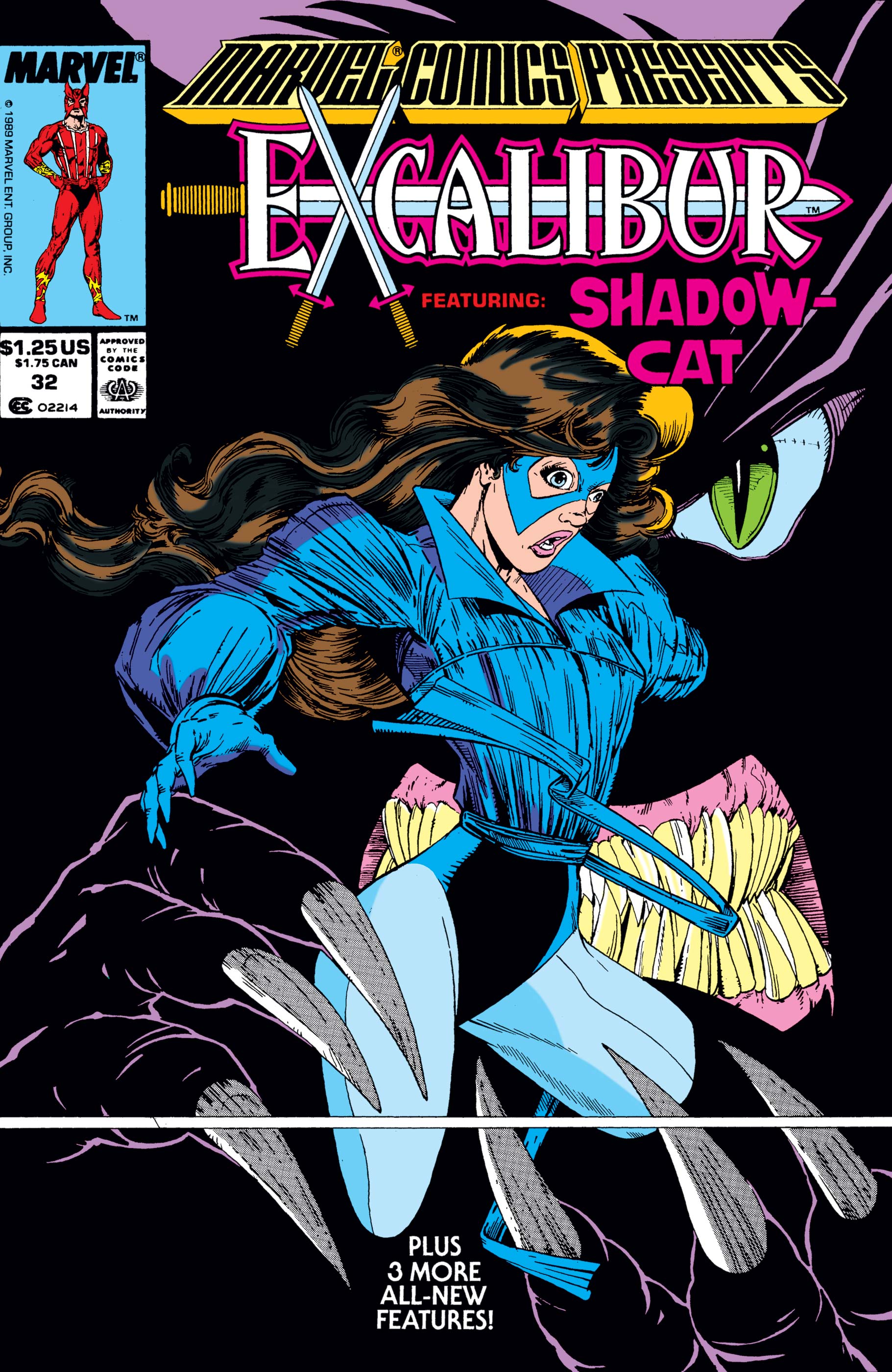 Kitty Pryde as Shadowcat on the Marvel Comics Presents 32 cover