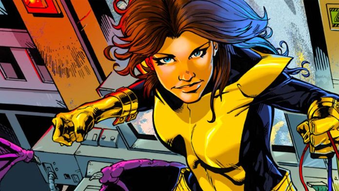 Kitty Pryde in her yellow and black Shadowcat costume