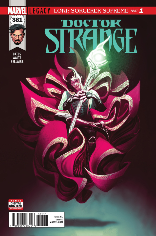 Doctor Strange issue 381 cover Loki Sorcerer Supreme