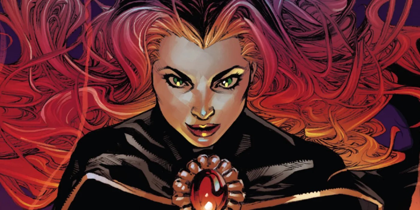 Madelyne Pryor Goblin Queen close-up comic art