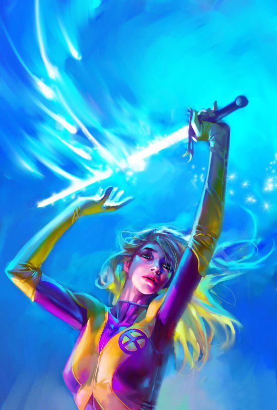 Magik Illyana Rasputina with Soulsword art