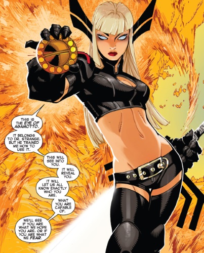 Magik New Mutants comics panel art
