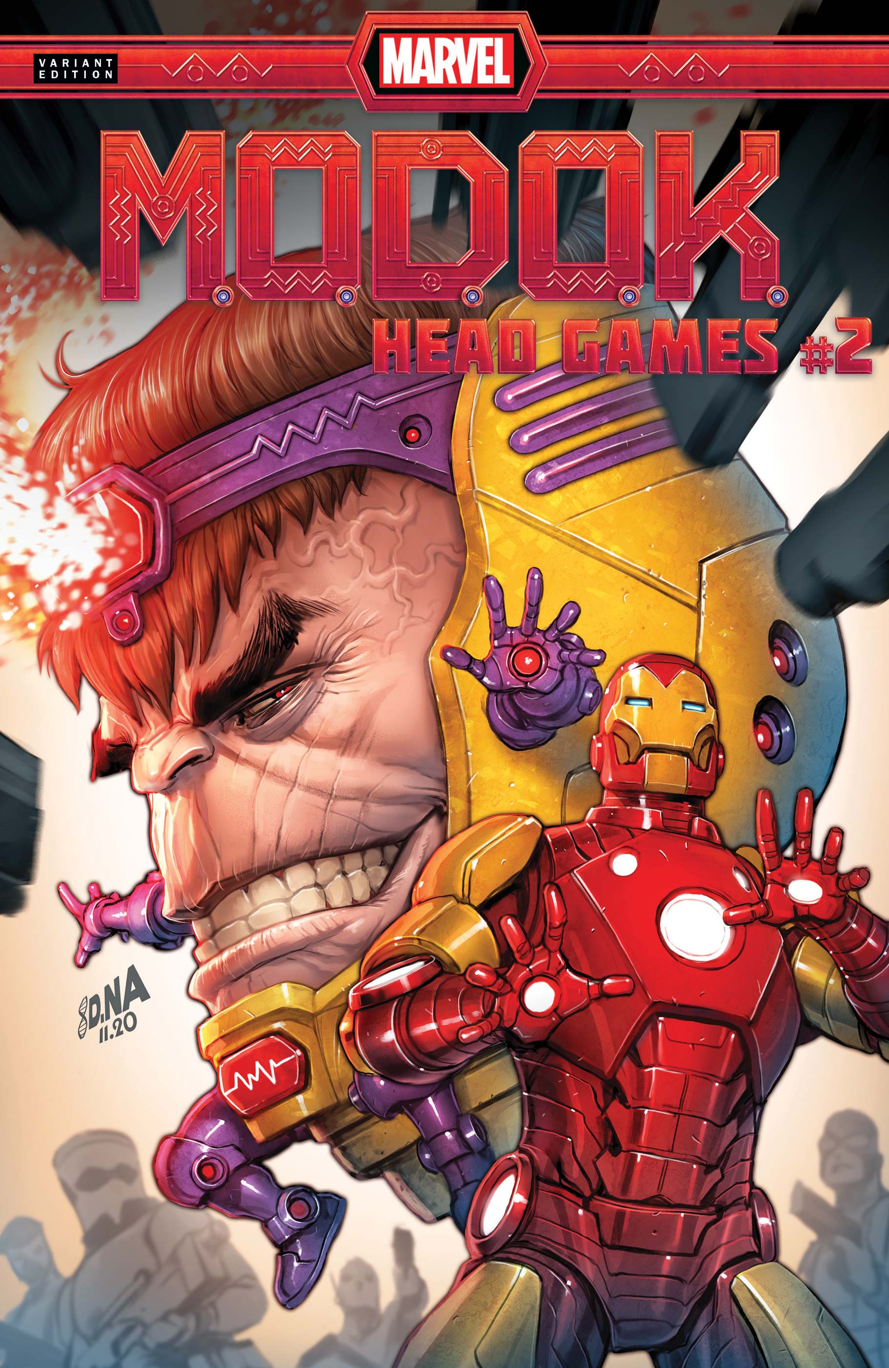 M.O.D.O.K.: Head Games #2 variant cover with Iron Man