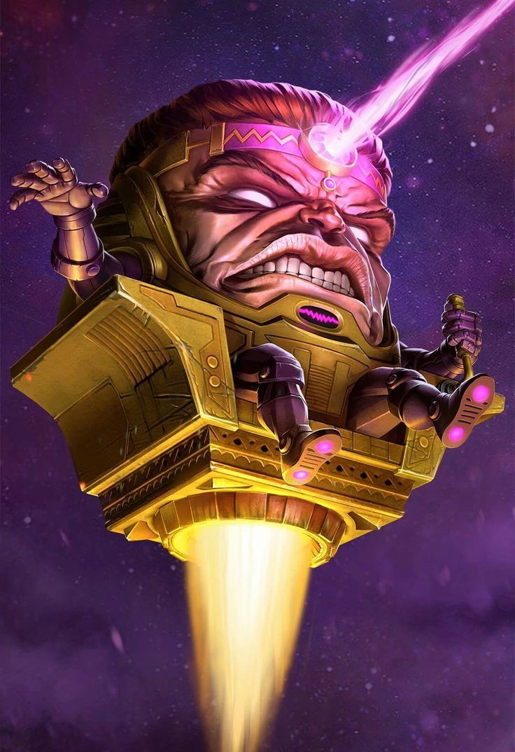 M.O.D.O.K. portrait, hovering in his chair