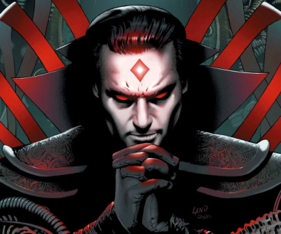 Mr. Sinister portrait with the red diamond on his forehead
