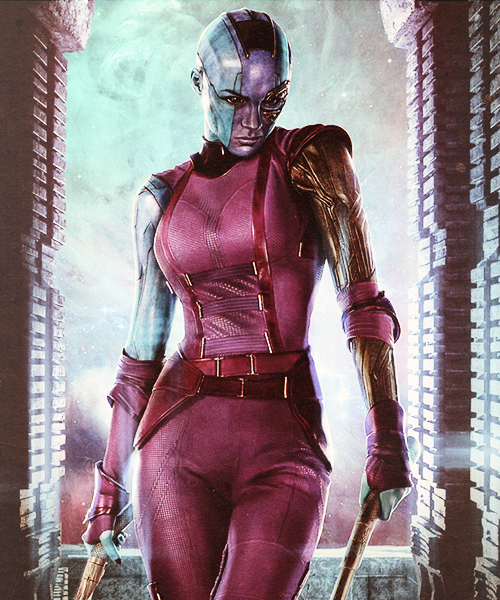 Nebula cybernetic arm and eye portrait