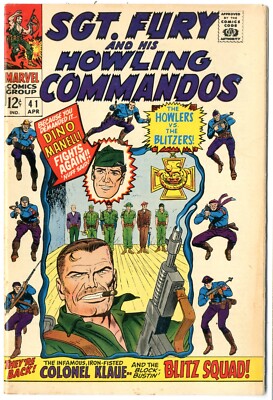 Sgt Fury Howling Commandos 41 cover two-eyed Fury