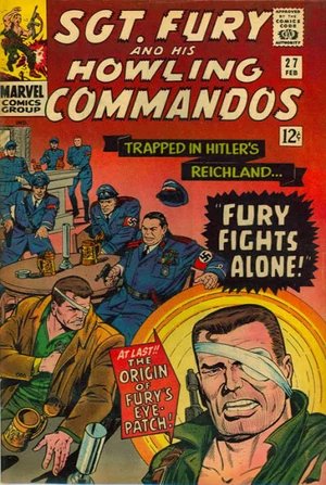 Sgt Fury 27 cover showing bandaged eye origin of eyepatch